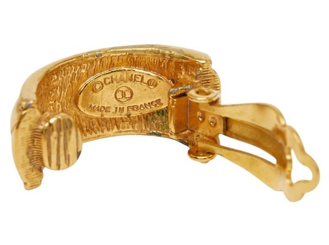 Orecchini a clip Chanel Matelassé placcati oro D'oro - vista 4