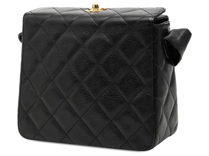 Sac à bandoulière Chanel Matelassé Coco Mark Noir - vue 2