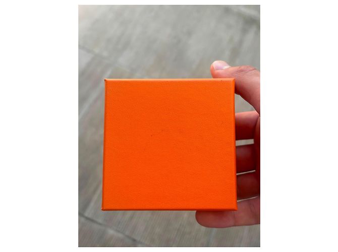 Hermès Jumbo Seidentuchring Palladium Silber - Ansicht 8