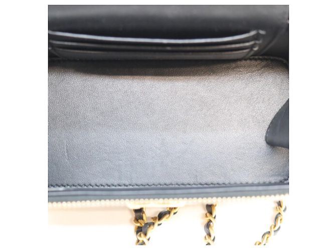 Vanity Borsa a tracolla e beauty case in pelle di agnello nera Chanel Nero - vista 13