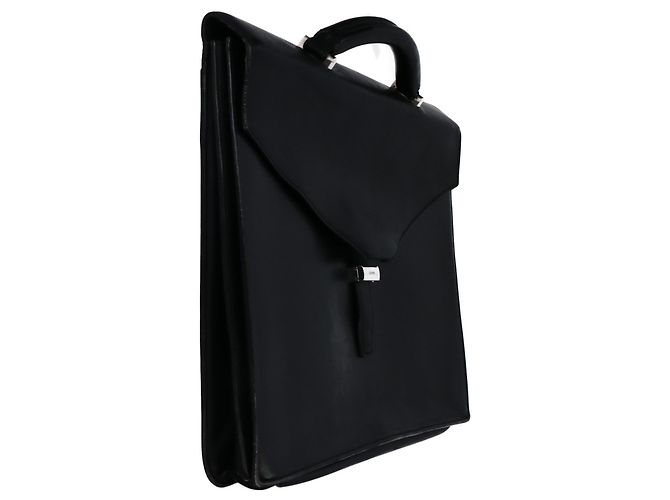 Pasta Executiva de Couro Loewe Anagram Preto - vista 2