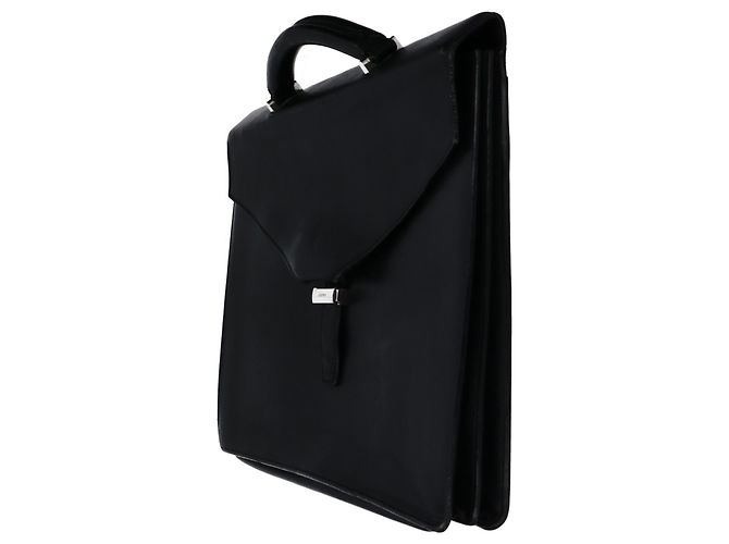 Pasta Executiva de Couro Loewe Anagram Preto - vista 4