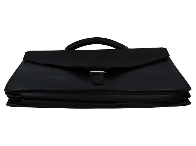 Pasta Executiva de Couro Loewe Anagram Preto - vista 5
