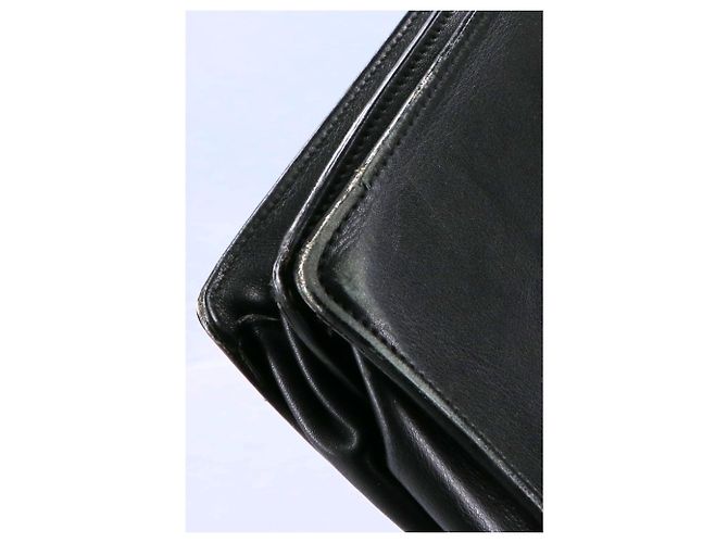 Pasta Executiva de Couro Loewe Anagram Preto - vista 8