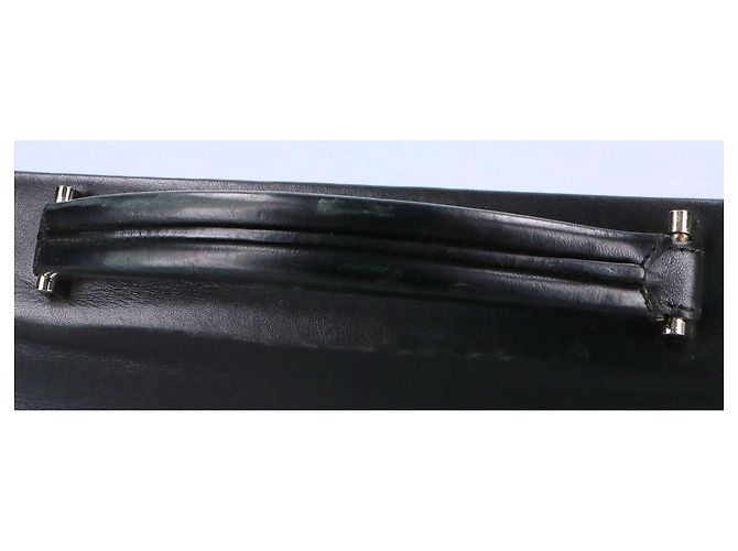 Pasta Executiva de Couro Loewe Anagram Preto - vista 9