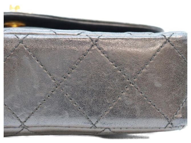 Borsa a Spalla Chanel Black Lambskin Paris Limited Edition Single Flap Matelassé 19 Nero - vista 7