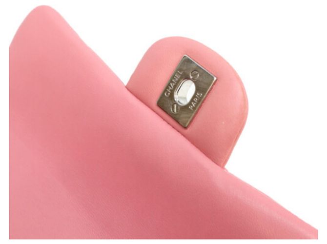 Borsa a tracolla Mini Matelassé in agnello rosa Chanel - vista 9