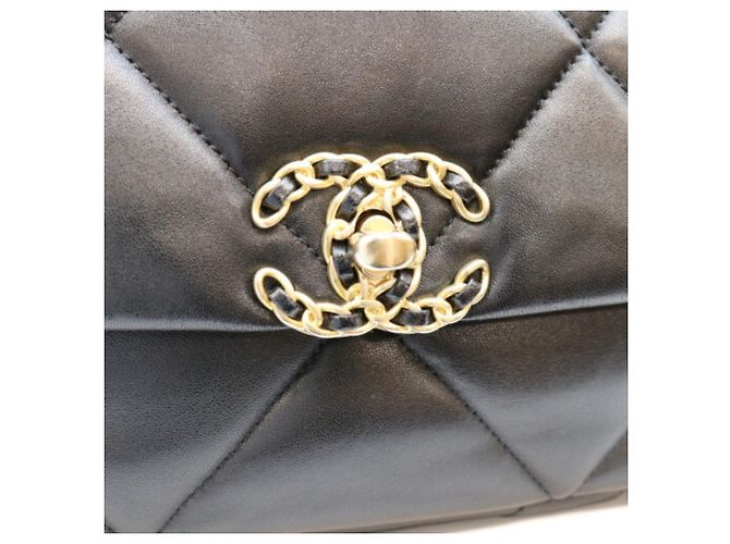 Timeless Borsa a tracolla Chanel AS1160 in agnello nero - vista 6