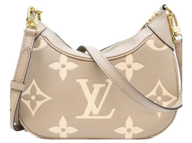 Borsa a tracolla Louis Vuitton Empreinte Tourtrell Crème Bagatelle NM Grigio Crudo - vista 3