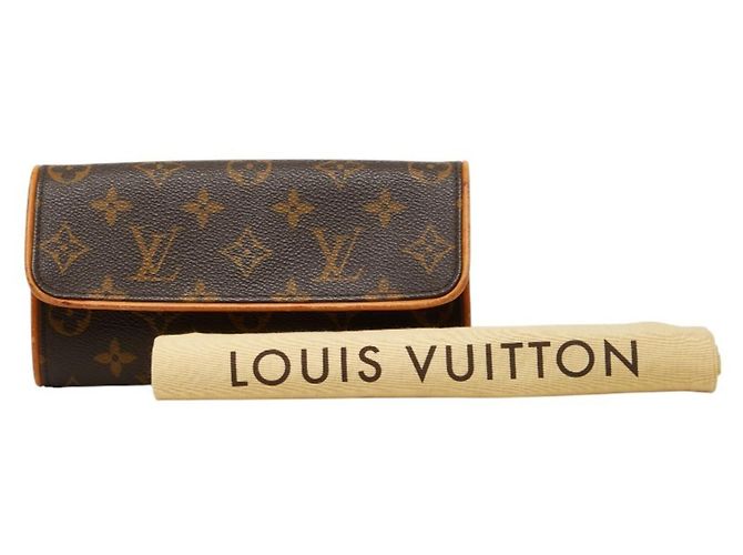 Borsa Louis Vuitton Monogram Pochette Twin PM Marrone - vista 12
