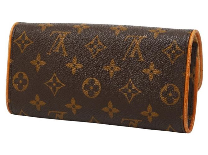 Borsa Louis Vuitton Monogram Pochette Twin PM Marrone - vista 2