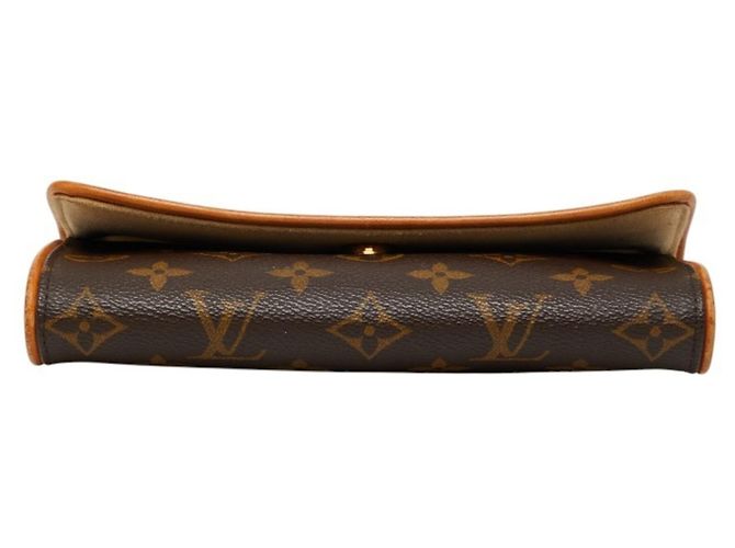 Borsa Louis Vuitton Monogram Pochette Twin PM Marrone - vista 3