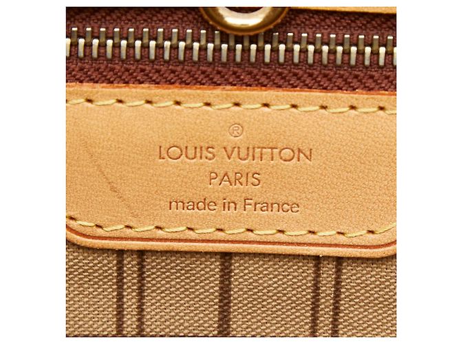 Borsa Tote Louis Vuitton Monogram Neverfull GM Marrone - vista 11