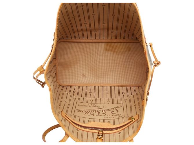 Borsa a Spalla Louis Vuitton Monogram Neverfull MM Marrone - vista 10