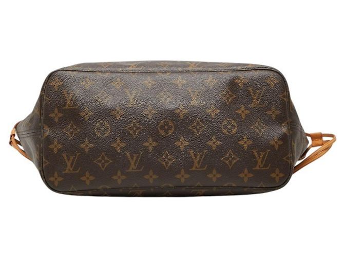 Borsa a Spalla Louis Vuitton Monogram Neverfull MM Marrone - vista 3