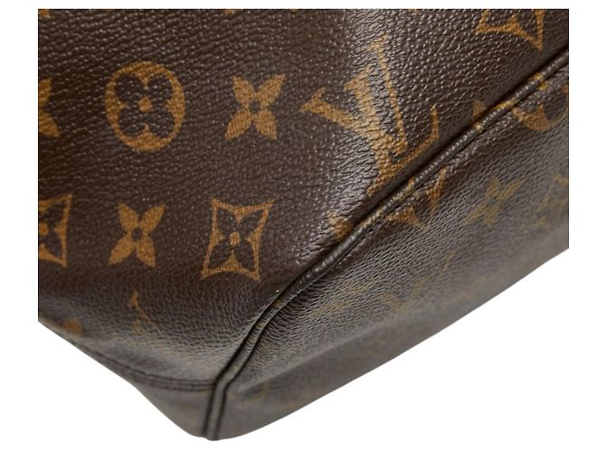Borsa a Spalla Louis Vuitton Monogram Neverfull MM Marrone - vista 5