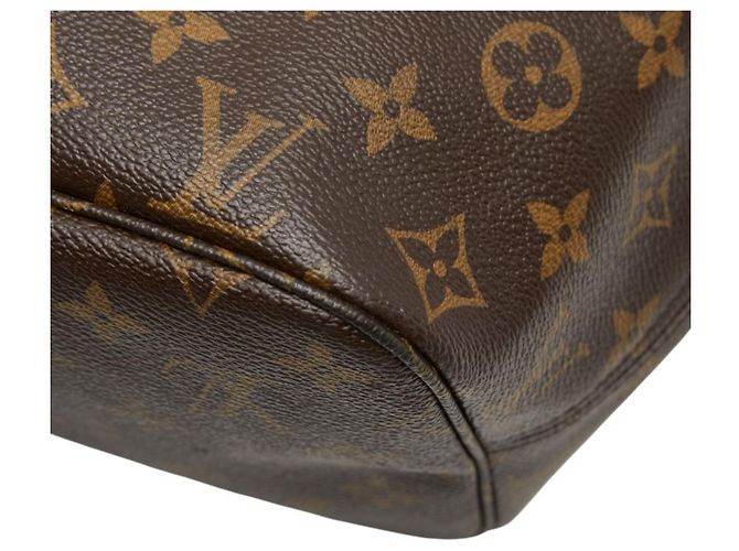 Borsa a Spalla Louis Vuitton Monogram Neverfull MM Marrone - vista 6