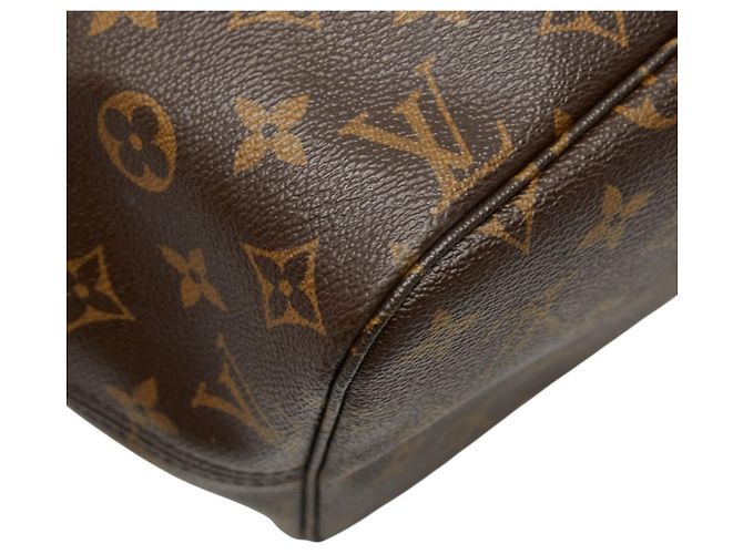 Borsa a Spalla Louis Vuitton Monogram Neverfull MM Marrone - vista 7