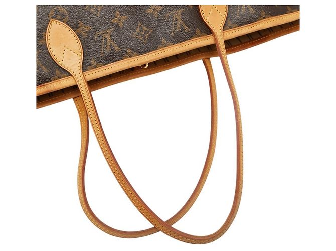 Borsa a Spalla Louis Vuitton Monogram Neverfull MM Marrone - vista 8