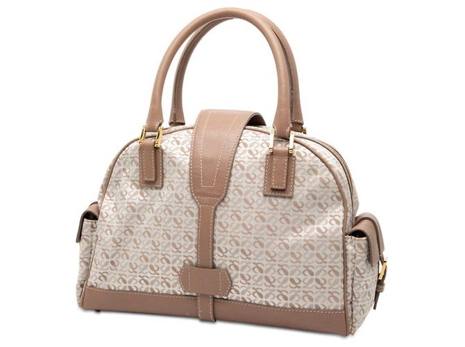 Loewe Repeat Anagram Handtasche Weiß Beige - Ansicht 2
