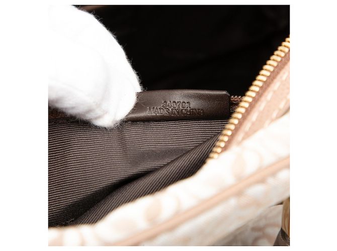 Loewe Repeat Anagram Handtasche Weiß Beige - Ansicht 6