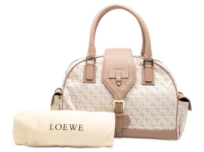Loewe Repeat Anagram Handtasche Weiß Beige - Ansicht 7