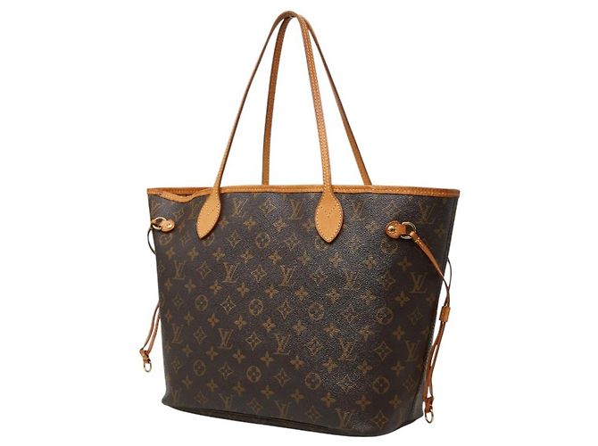 Borsa Tote Louis Vuitton Monogram Neverfull MM Marrone - vista 2