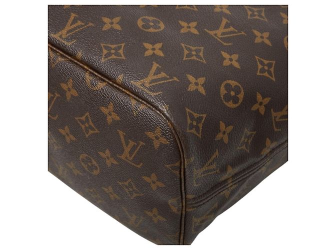 Borsa Tote Louis Vuitton Monogram Neverfull MM Marrone - vista 4