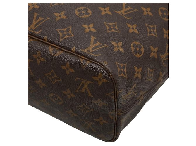 Borsa Tote Louis Vuitton Monogram Neverfull MM Marrone - vista 6