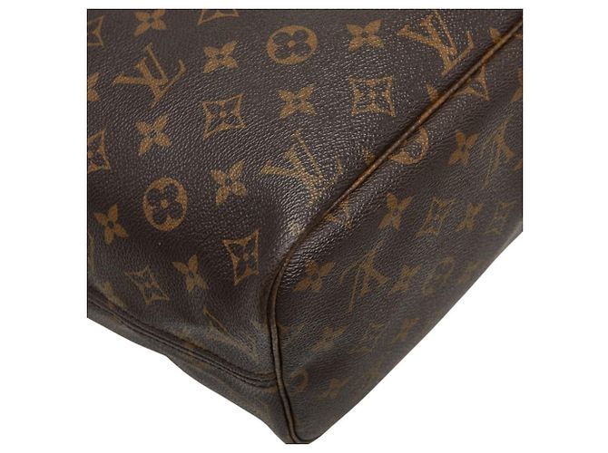 Borsa Tote Louis Vuitton Monogram Neverfull MM Marrone - vista 7