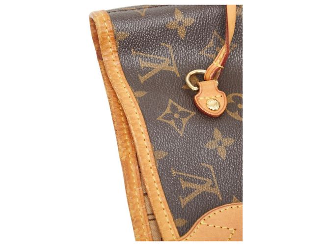 Borsa Tote Louis Vuitton Monogram Neverfull MM Marrone - vista 8