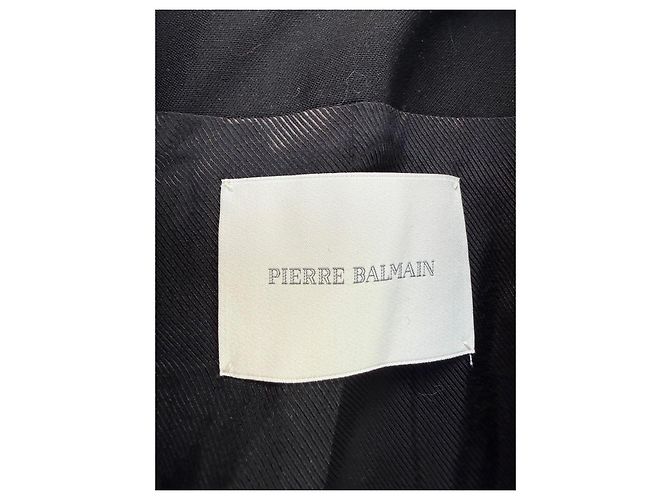 Pierre Balmain Blazer Lana e Pelle Nero - vista 4