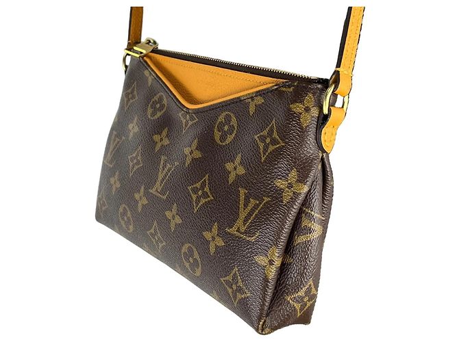 Borsa a Tracolla Louis Vuitton Pallas Monogram Marrone - vista 2