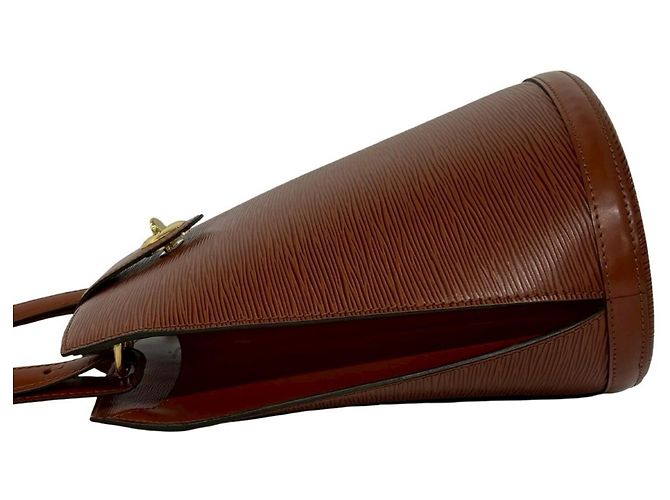 Bolsa Louis Vuitton Vintage Cluny em couro Epi Marrom - vista 5