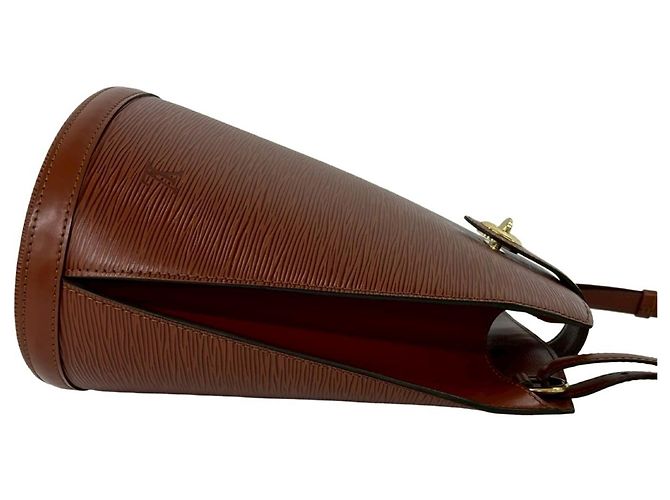 Bolsa Louis Vuitton Vintage Cluny em couro Epi Marrom - vista 6