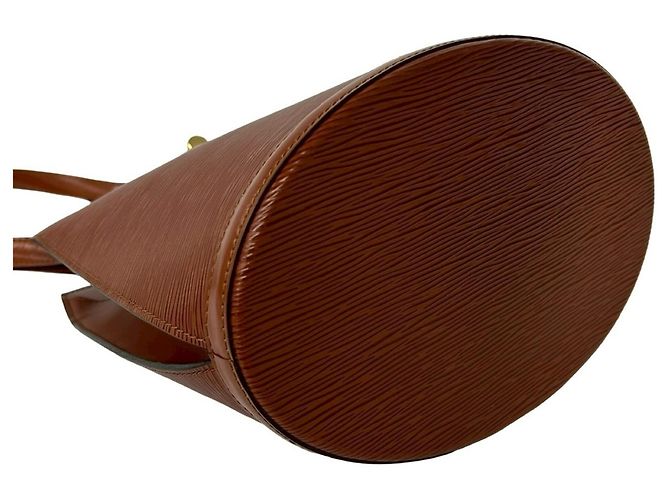 Bolsa Louis Vuitton Vintage Cluny em couro Epi Marrom - vista 7