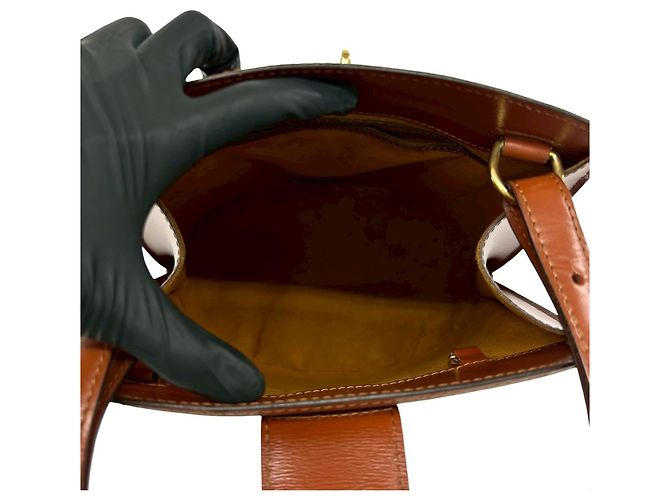 Bolsa Louis Vuitton Vintage Cluny em couro Epi Marrom - vista 9