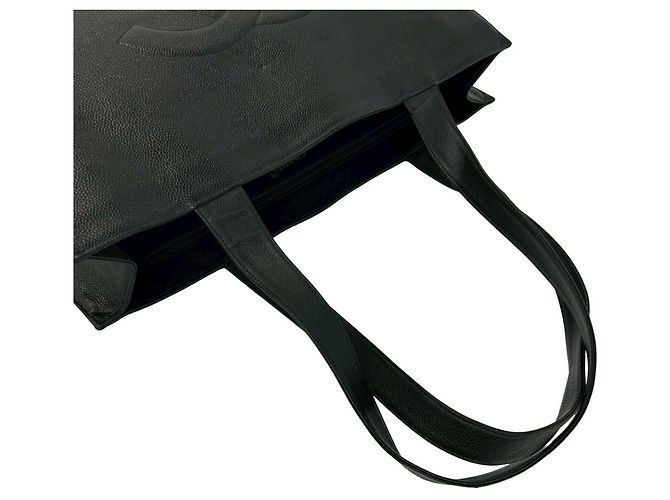 Timeless Borsa Tote CHANEL Coco Caviar Skin Tote Bag Nero - vista 4