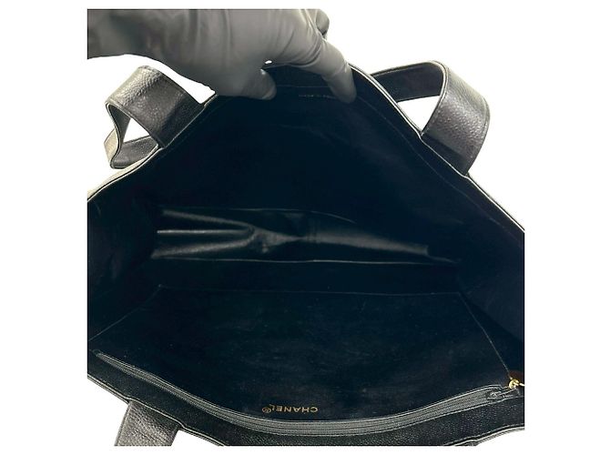 Timeless Borsa Tote CHANEL Coco Caviar Skin Tote Bag Nero - vista 9