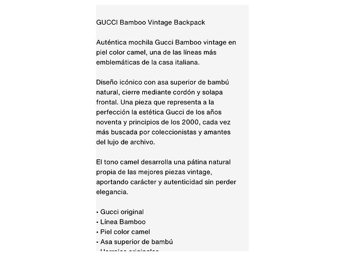 Gucci Bamboo Lederrucksack Braun - Ansicht 10