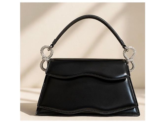 Mach & Mach Samantha Classic Borsa Medium Nero - vista 2