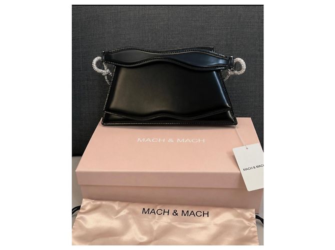 Mach & Mach Samantha Classic Borsa Medium Nero - vista 6
