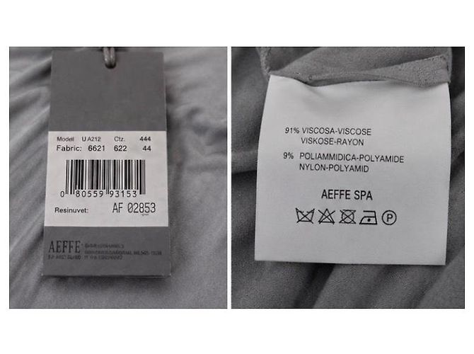 Alberta Ferretti Vestido Maxi Drapeado en Viscosa Gris - vista 6