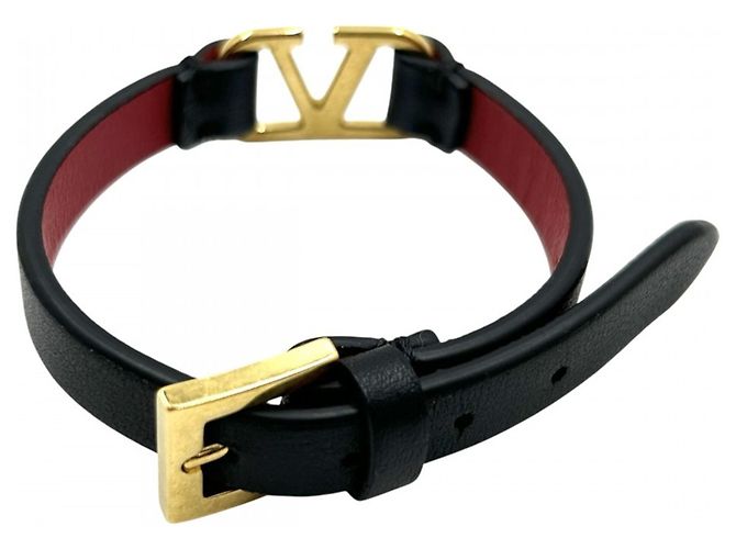 Bracciale Charm Valentino Garavani Nero Rosso - vista 2