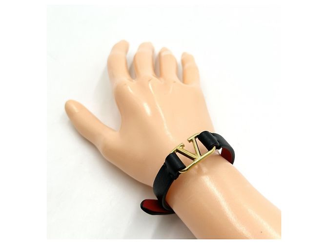 Bracciale Charm Valentino Garavani Nero Rosso - vista 3