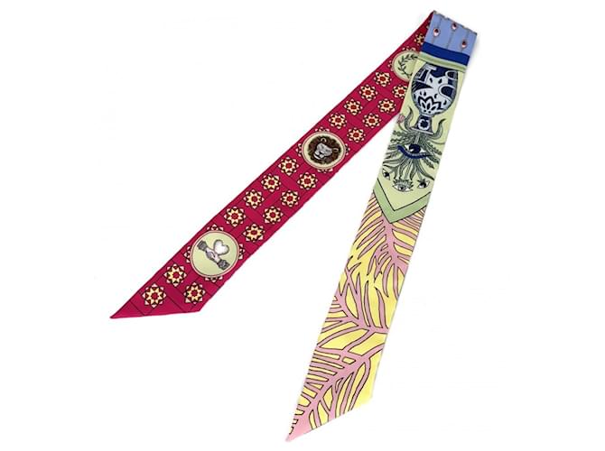 Hermès Sciarpa Twilly Hermes - LA DANCE DES AMAZONES Multicolore - vista 3