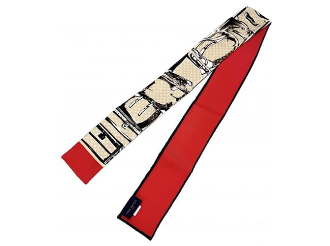 Sciarpa Monogram donna Louis Vuitton Rosso Beige - vista 3