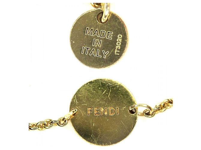 Bracelet Fendi Gold Charm Doré - vue 4