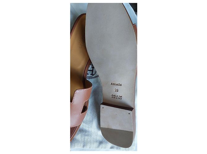 Hermès Sandali Oran in pelle Marrone - vista 7
