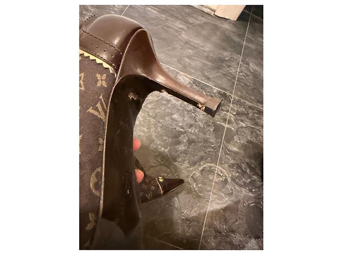 Louis Vuitton Botines Monogram Canvas Marrón Castaño - vista 8
